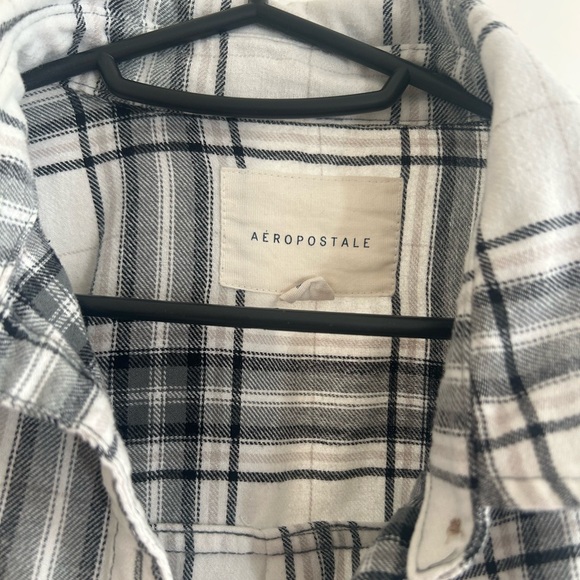 Aeropostale Flannel B&W - Picture 2 of 5